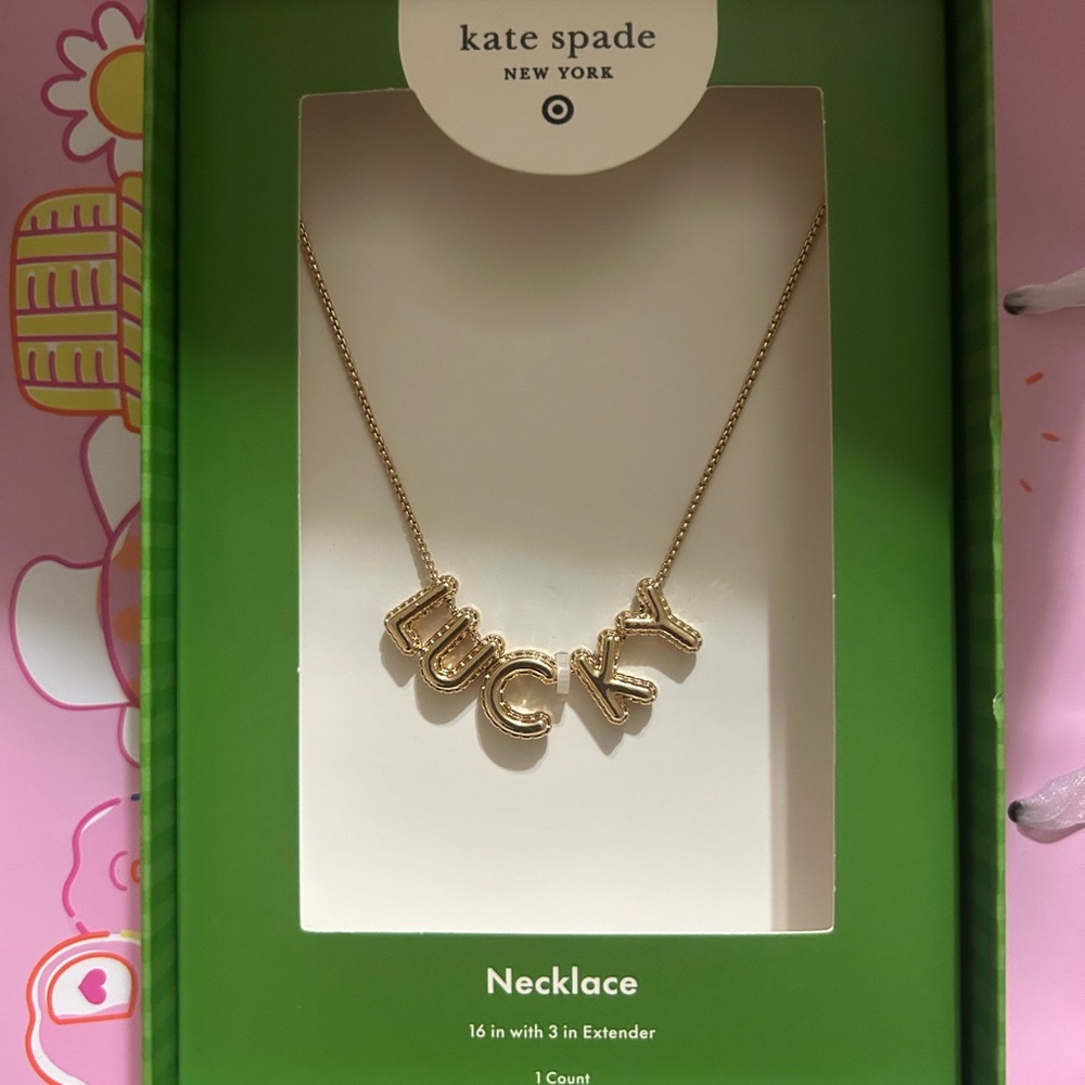 Kate Spade Target Gold 'Lucky' Necklace